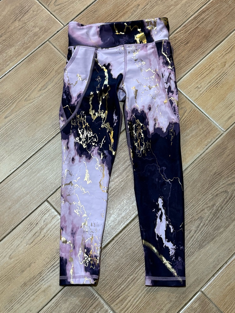 Old Navy Girls' Marble-Print Leggings
